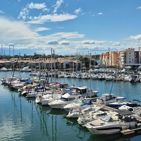 公寓 T2, Vue Imprenable Sur Le Port, Parking, Clim, Wifi 阿格德